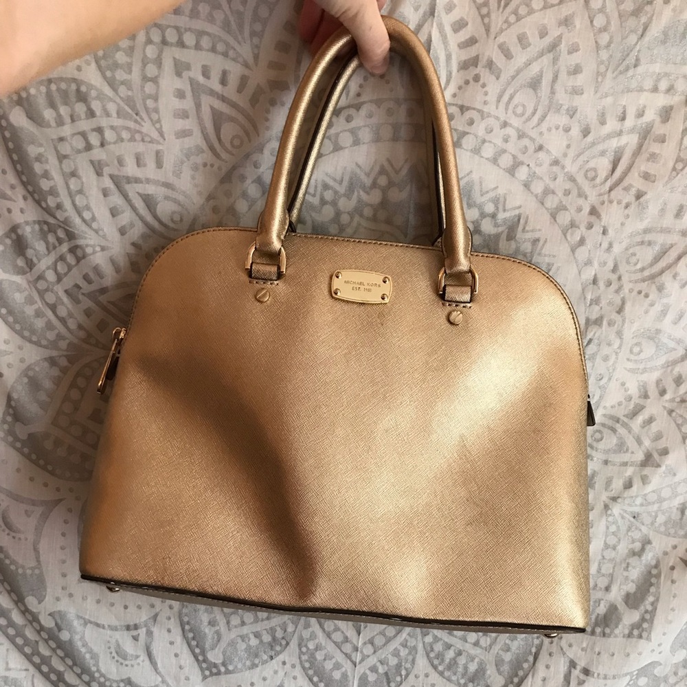 Gold Michael Kors Purse